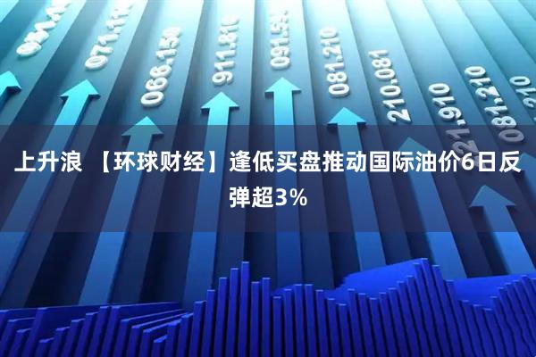 上升浪 【环球财经】逢低买盘推动国际油价6日反弹超3%
