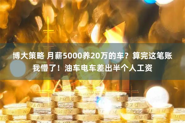 博大策略 月薪5000养20万的车?算完这笔账我懵了!油车电车差出半个人工资